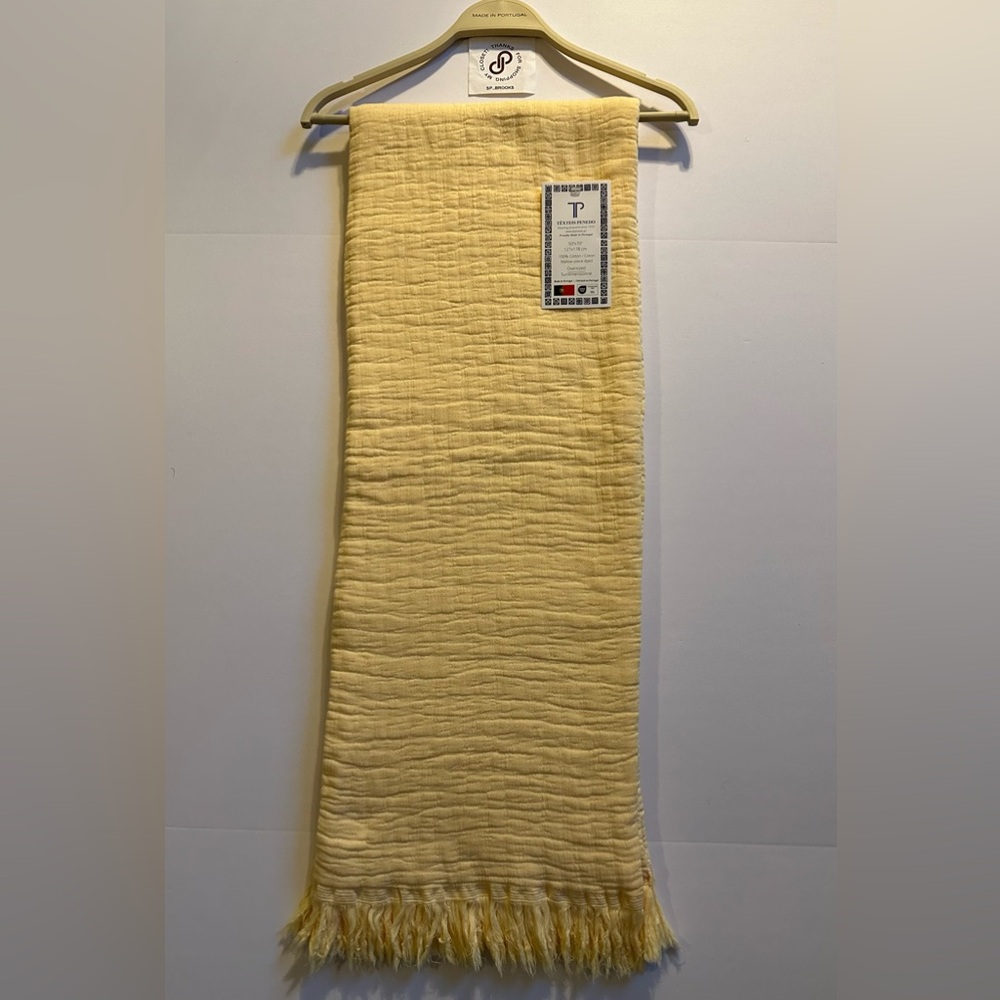 🎁Texteis Penedo Throw Blanket - Cotton - 50”x70” - Yellow Canary Mallow